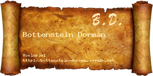 Bottenstein Dormán névjegykártya