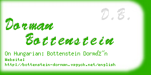 dorman bottenstein business card